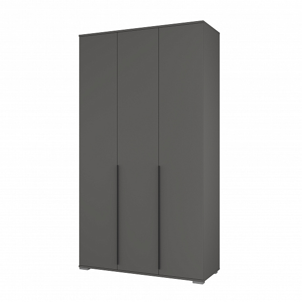 Шкаф ШР-3/3 3-х створчатый распашной  Серый графит
