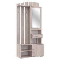 Прихожая ПР-5 с зеркалом, 900*350*1980 (Ясень Шимо светлый)