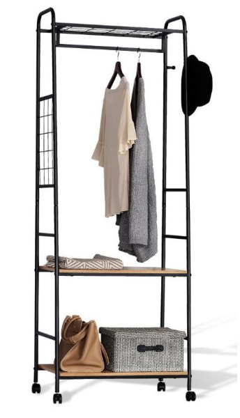 Вешалка Sheffilton Черный муар/скандинавский дуб