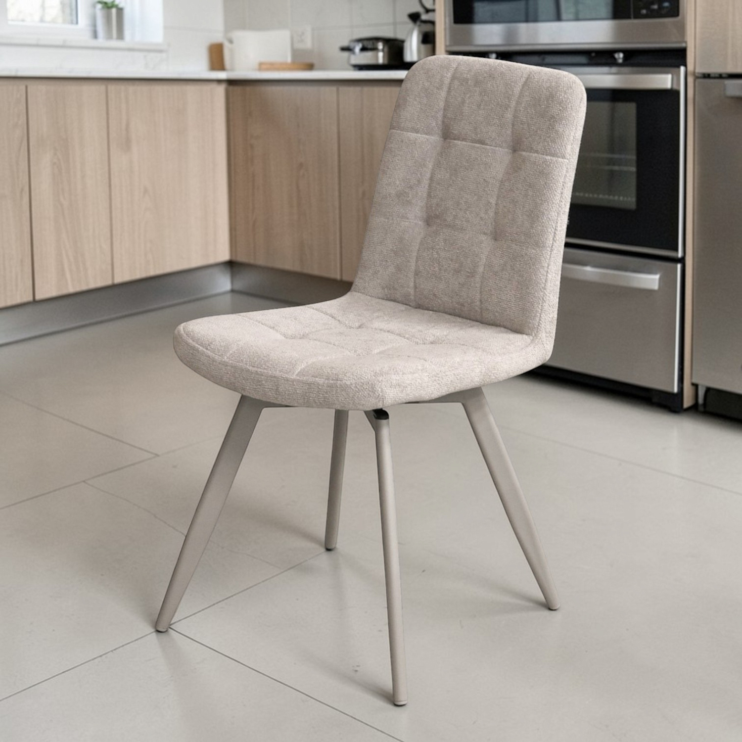 Стул Абсент NEW Поворотный, BL03-бежевый +нога 360F40 мокко