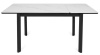 Стол Римини-мини белый мрамор/черный