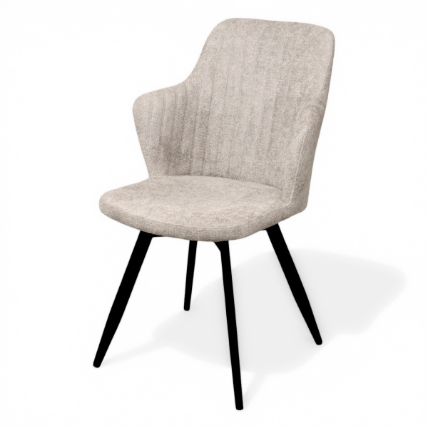 Стул Йорк NEW Поворотный, BL03-бежевый+нога 360F40 черный