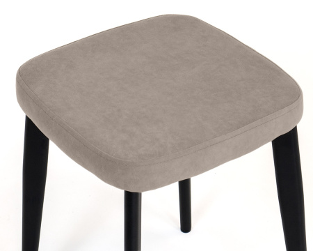 Табурет Ева Т170-бежевый+ножки 7F40(черный)