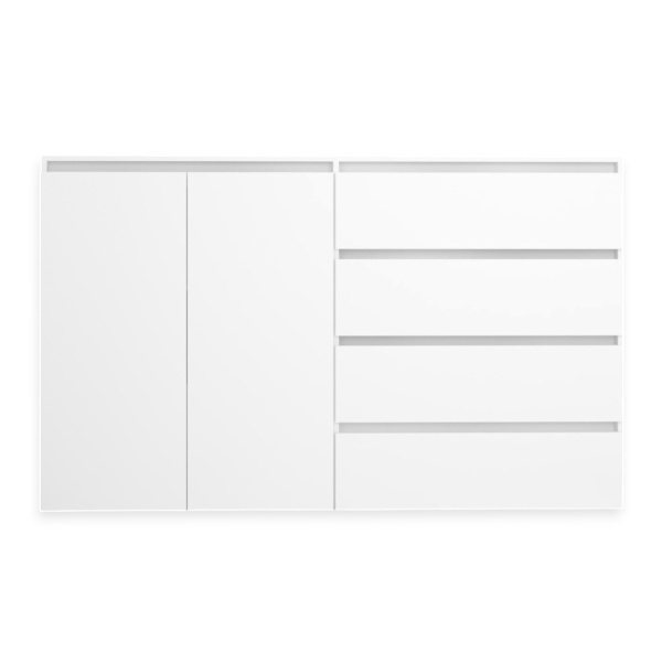 ВЕНСЕН Комод 4 ящика 2двери /Белый