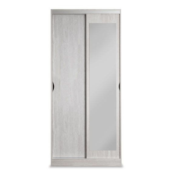 Шкаф-купе Клэр с зеркалом 1000х600х2200 сосна лофт-хром