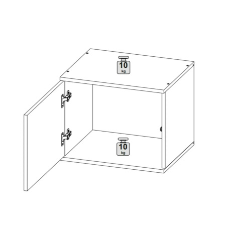 STARK Прихожая Антресоль 50/ Белый 