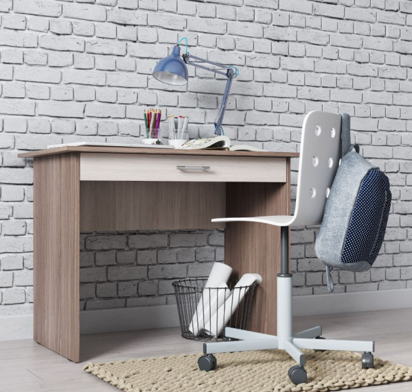 Стол письменный СП-6 Ясень Шимо светлый/ Корпус Ясень Шимо (темный)