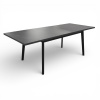 Стол Галактика 160,1600(550)*900 ЛДСП,Сланец Скиваро,подстолье  дерево, черный