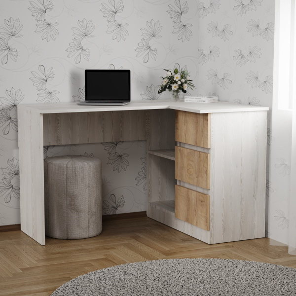 Стол компьютерный «Анже» Сосна Лофт/Эндергейн