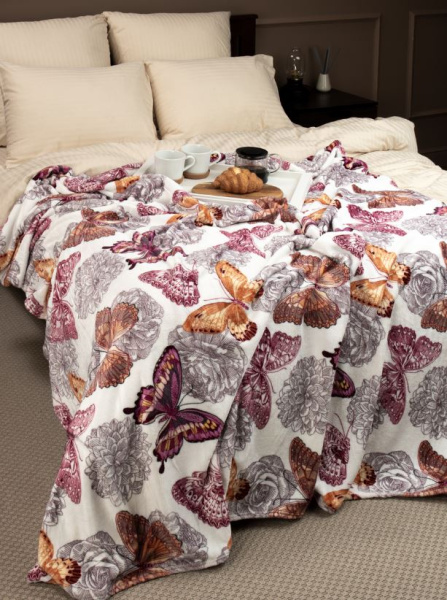 Плед Texrepublic фланель печатн скрутка 180*200 63492