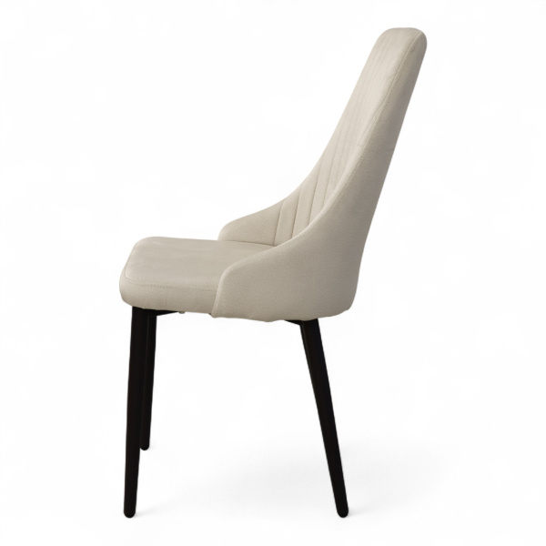 Стул Боне-3 Велюр Бежевый / Коричневый Муар