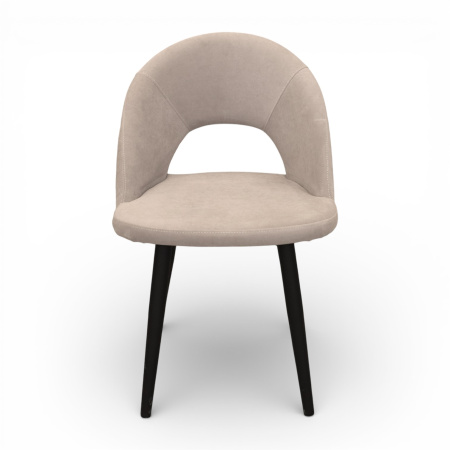 Стул Капри-4, Т170 (бежевый)+нога 1R38 (черный)