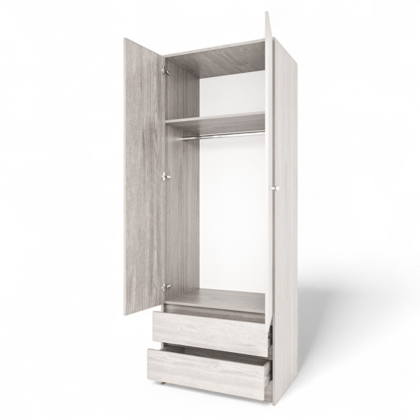 Шкаф для одежды ВЕНСЕН, 2 ящика /Сосна Лофт