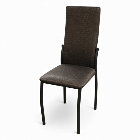 Стул В-610, кожзам Крокодил Медный+металл черные