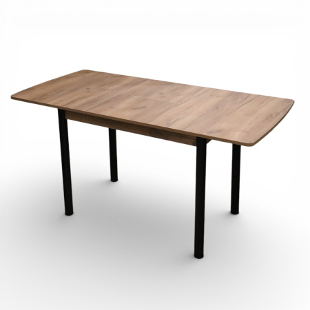 Стол кухонный Уют 3 110(+39)*70*75 Дуб крафт табачный/черный